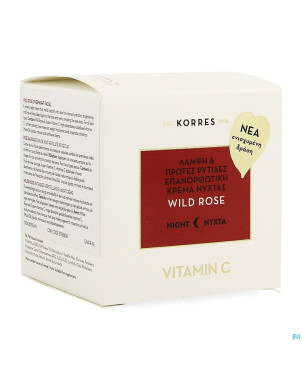 Korres kf rose sauv.cr nuit revelateur eclat 40ml