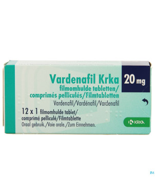 Vardenafil krka 20mg comp pell 12 x 20mg
