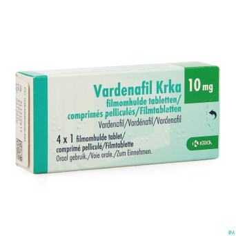 Vardenafil krka 10mg comp pell  4 x 10mg