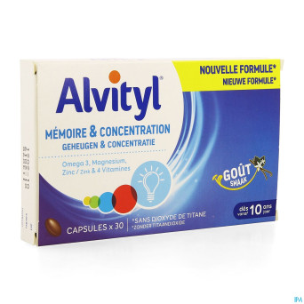 Alvityl memoire concentration    caps 30