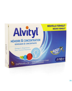 Alvityl memoire concentration    caps 30