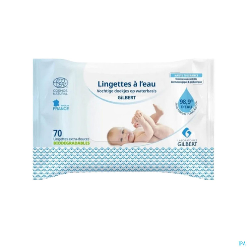 Gilbert lingettes eau    70