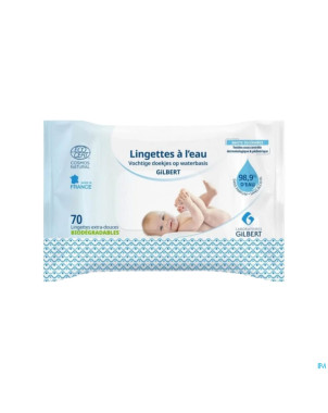 Gilbert lingettes eau    70