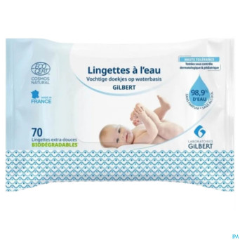 Gilbert lingettes eau    70