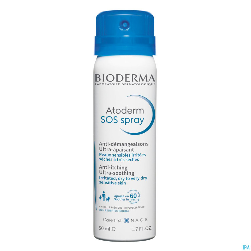 Bioderma atoderm sos spray s/capuchon    50ml
