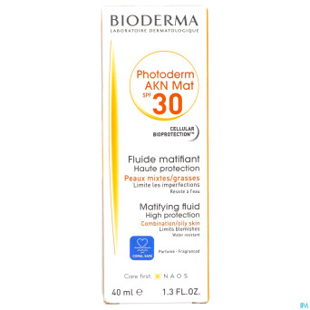 Bioderma photoderm akn mat spf30 tube canule  40ml