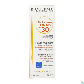Bioderma photoderm akn mat spf30 tube canule  40ml