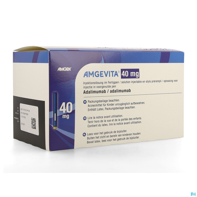 Amgevita 40mg sol inj 50mg/ml stylo preremplie 6