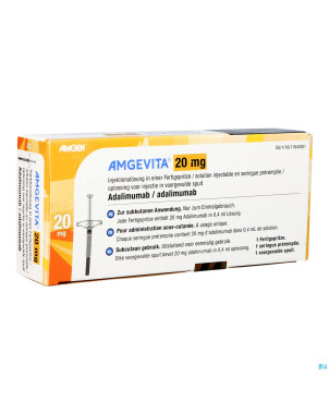 Amgevita 20mg sol inj 50mg/ml ser.preremplie 1