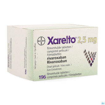 Xarelto 2,5mg comp pell 196 x 2,5mg