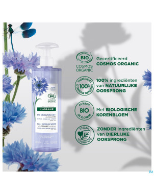 Klorane visage bleuet eau micellaire    400ml