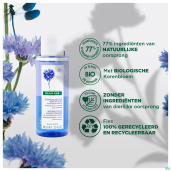 Klorane visage bleuet demaquillant wtp fl 100ml