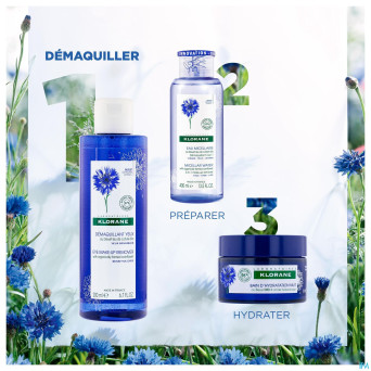 Klorane visage bleuet demaquillant yeux    100ml