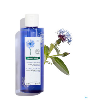 Klorane visage bleuet demaquillant yeux    200ml