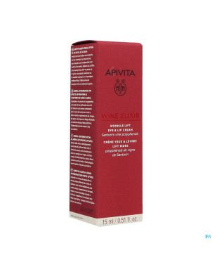 Apivita wine elixir creme a/rides yeux levres 15ml