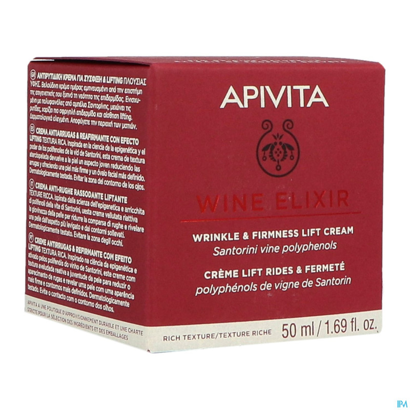 Apivita wine elixir cr jour a/rides riche    50ml