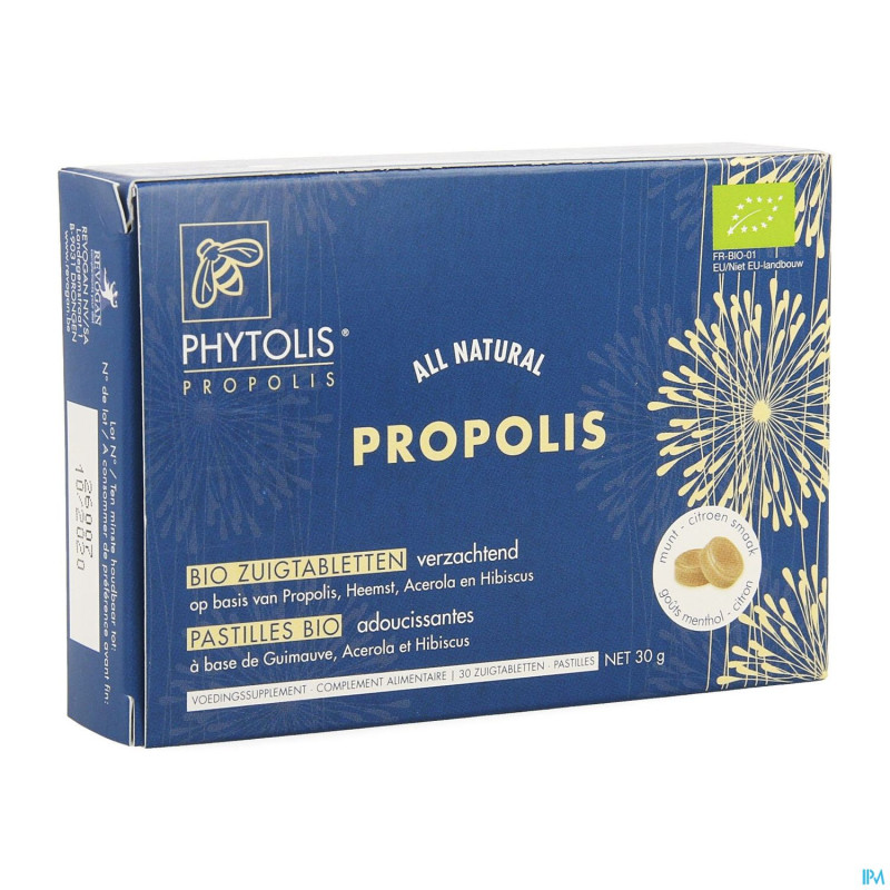 Phytolis propolis past sucer bio    3x10 revogan