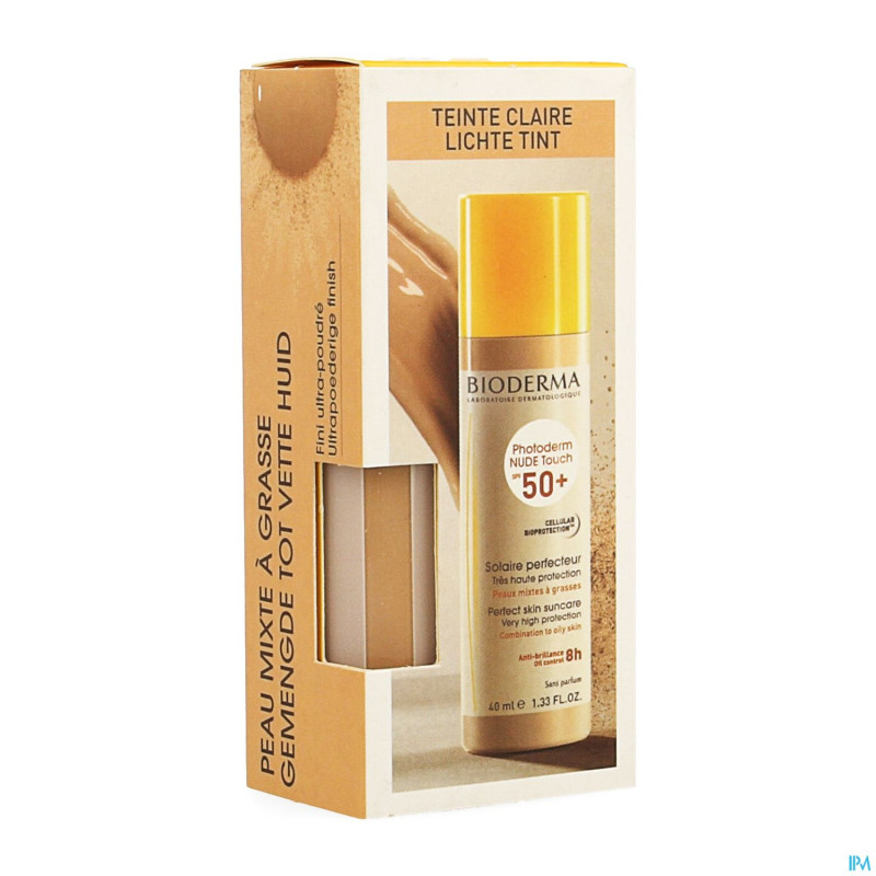 Bioderma photoderm nude touch spf50+ clair    40ml