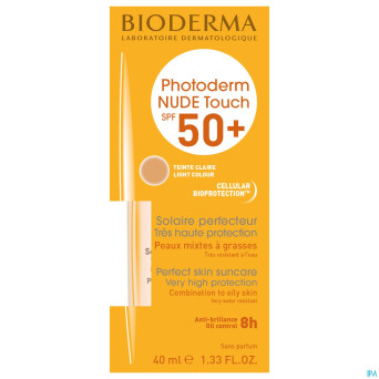 Bioderma photoderm nude touch spf50+ clair    40ml