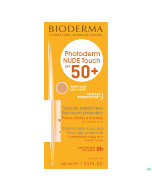 Bioderma photoderm nude touch spf50+ clair    40ml