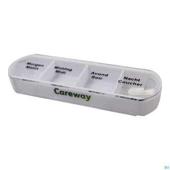 Careway pilbox pocket one day 4 compartiments
