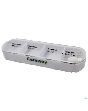 Careway pilbox pocket one day 4 compartiments