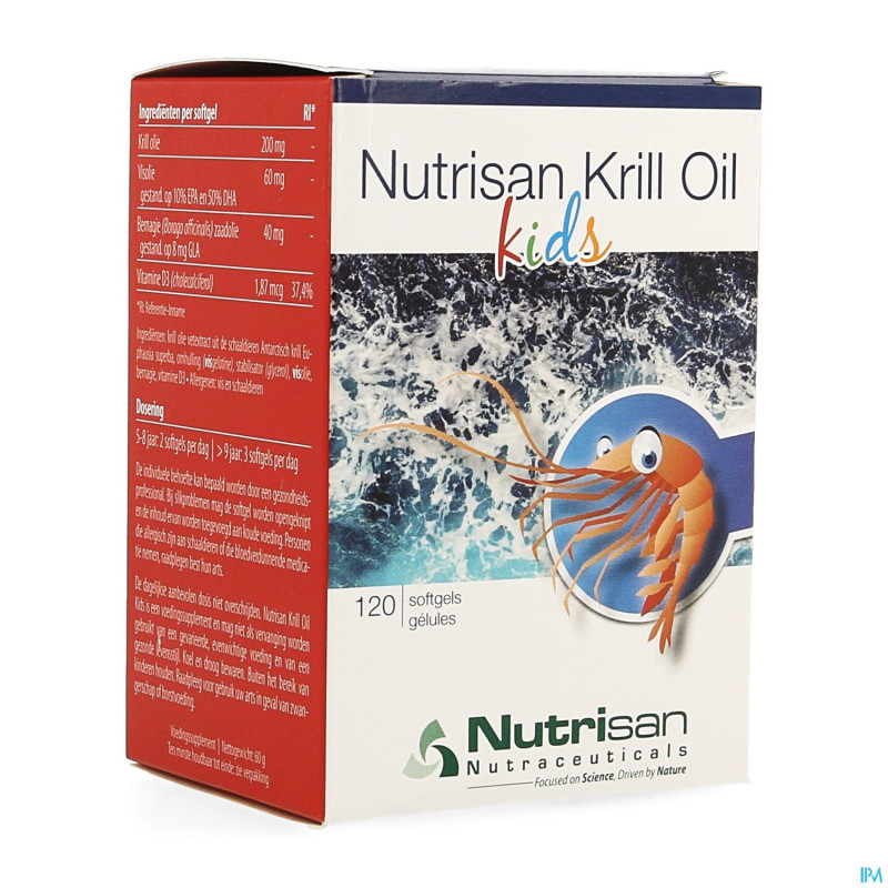 Nutrisan krill oil kids softgel 120