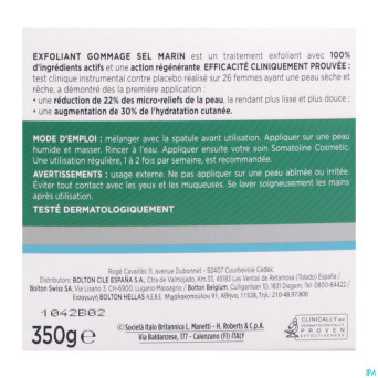 Somatoline cosm. gommage exfoliant sel marin  350g