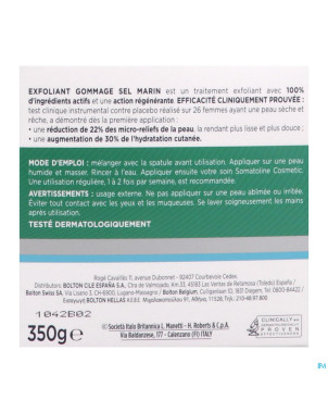 Somatoline cosm. gommage exfoliant sel marin  350g