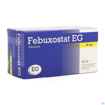 Febuxostat eg  80mg comp pell  98 x  80mg
