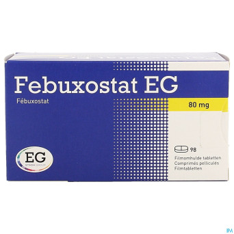 Febuxostat eg  80mg comp pell  98 x  80mg