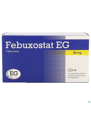 Febuxostat eg  80mg comp pell  98 x  80mg