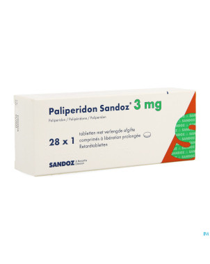 Paliperidon sandoz 3mg lib.prol. comp 28 x 3mg