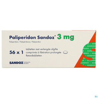 Paliperidon sandoz 3mg lib.prol. comp 56 x 3mg
