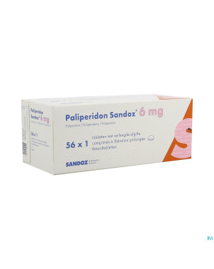 Paliperidon sandoz 6mg lib.prol. comp 56 x 6mg