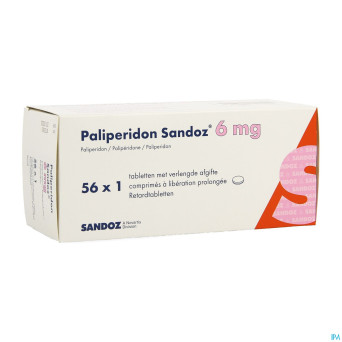 Paliperidon sandoz 6mg lib.prol. comp 56 x 6mg