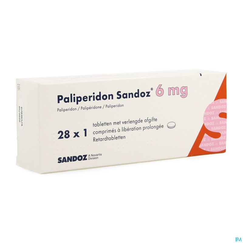 Paliperidon sandoz 6mg lib.prol. comp 28 x 6mg