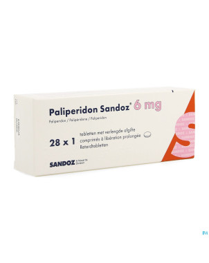 Paliperidon sandoz 6mg lib.prol. comp 28 x 6mg