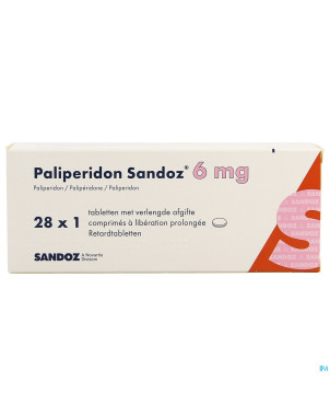 Paliperidon sandoz 6mg lib.prol. comp 28 x 6mg