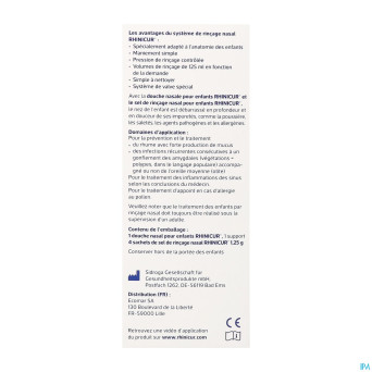 Rhinicur douche nasale enfants