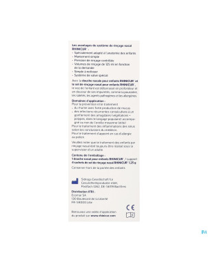 Rhinicur douche nasale enfants