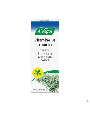 A.vogel vitamine d3 1000   comp 100