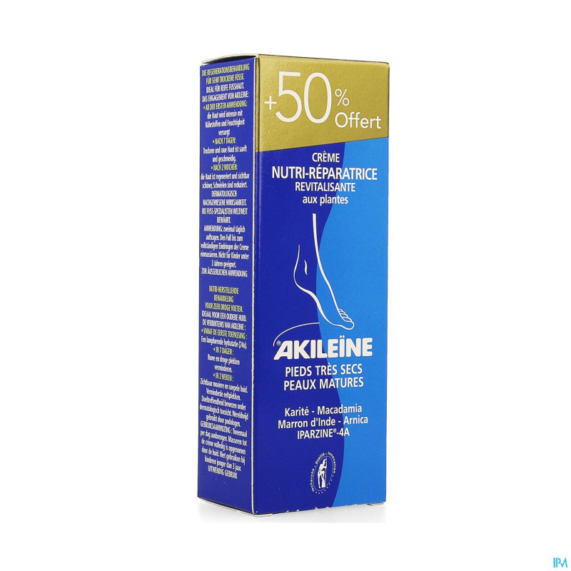 Akileine cr repar. pieds tres secs 75ml dore  -50%