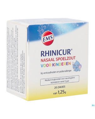 Rhinicur sel rincage nasale enfants sach. 20x1,25g
