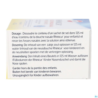 Rhinicur sel rincage nasale enfants sach. 20x1,25g