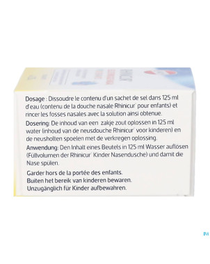 Rhinicur sel rincage nasale enfants sach. 20x1,25g