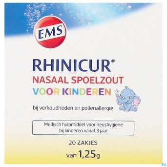 Rhinicur sel rincage nasale enfants sach. 20x1,25g