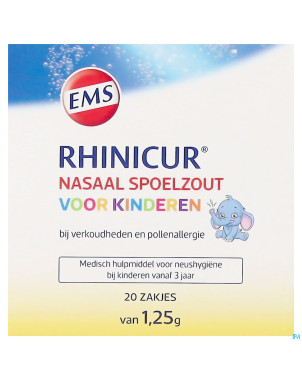Rhinicur sel rincage nasale enfants sach. 20x1,25g