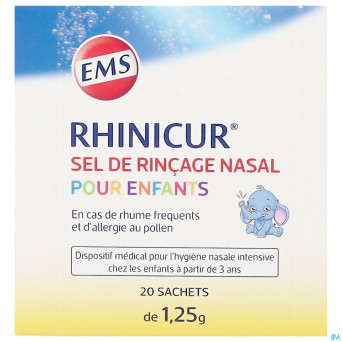 Rhinicur sel rincage nasale enfants sach. 20x1,25g
