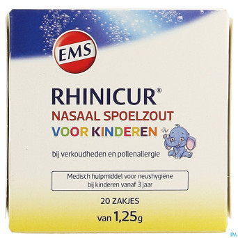 Rhinicur sel rincage nasale enfants sach. 20x1,25g